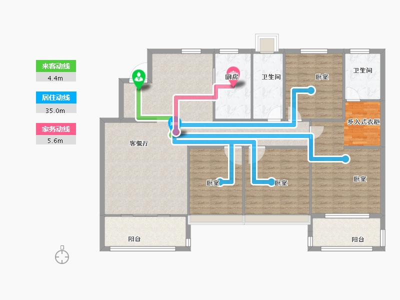 河南省-安阳市-新城国际三期-139.30-户型库-动静线