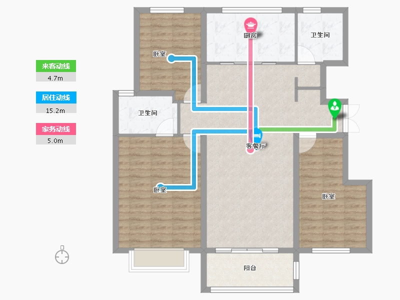 山东省-菏泽市-巨野枫叶正红（枫庭骊景）-104.17-户型库-动静线