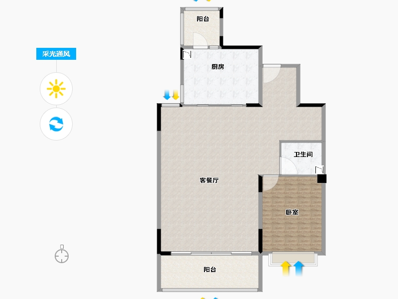 河南省-郑州市-碧桂园中央公园-189.05-户型库-采光通风