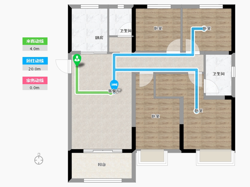 河南省-郑州市-阳光城丽景湾-102.00-户型库-动静线