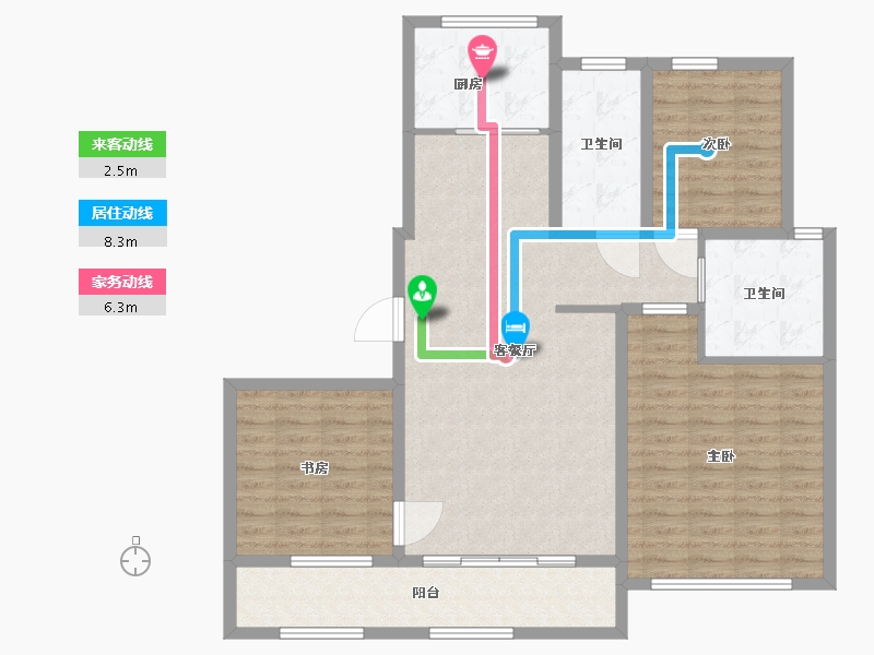 山东省-潍坊市-华夏天元-108.01-户型库-动静线