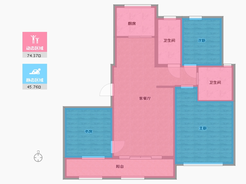 山东省-潍坊市-华夏天元-108.01-户型库-动静分区