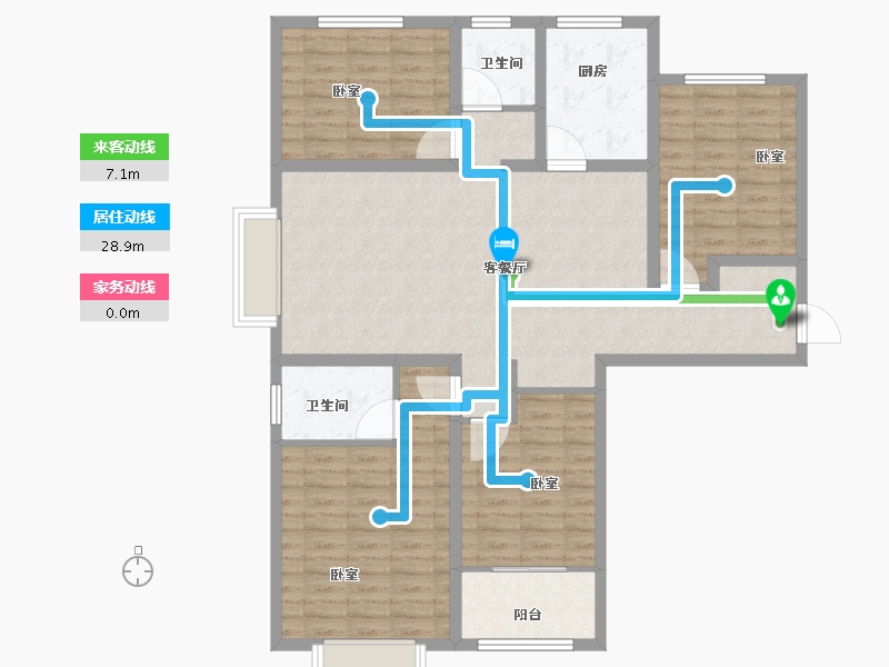 山东省-菏泽市-城建翰林华庭-118.01-户型库-动静线