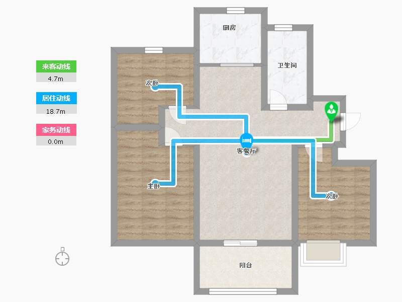 山东省-青岛市-海信文墨里-80.00-户型库-动静线