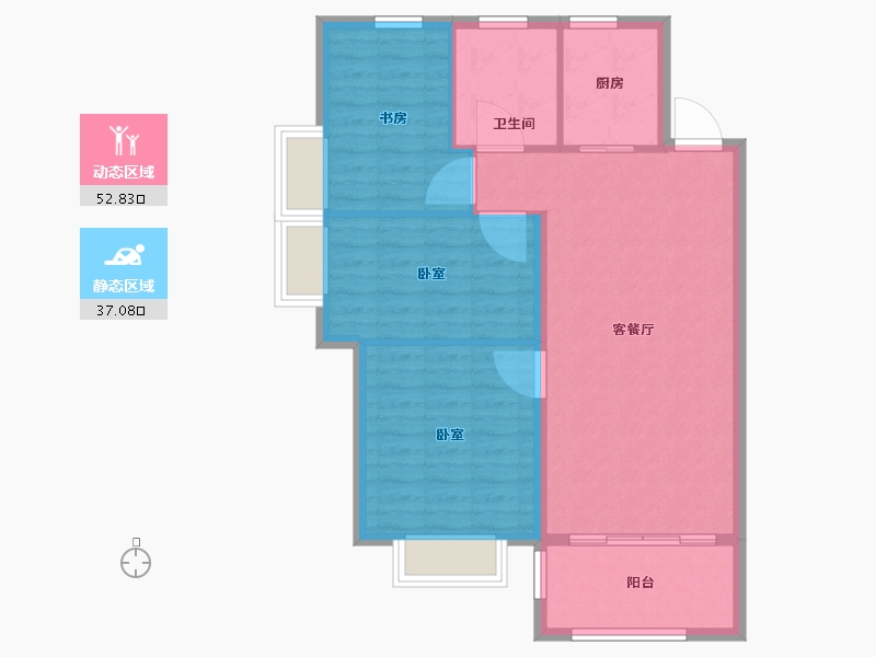 山东省-烟台市-万城华府-82.00-户型库-动静分区