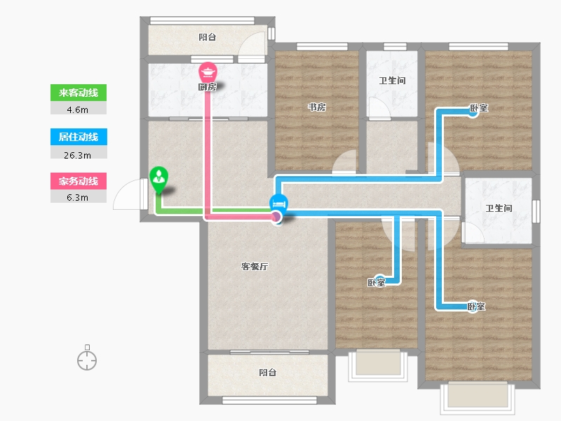 河南省-安阳市-紫御华府-116.67-户型库-动静线