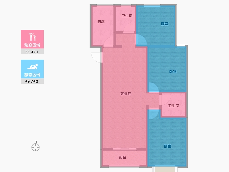 山东省-菏泽市-菏泽佳和广场-112.00-户型库-动静分区