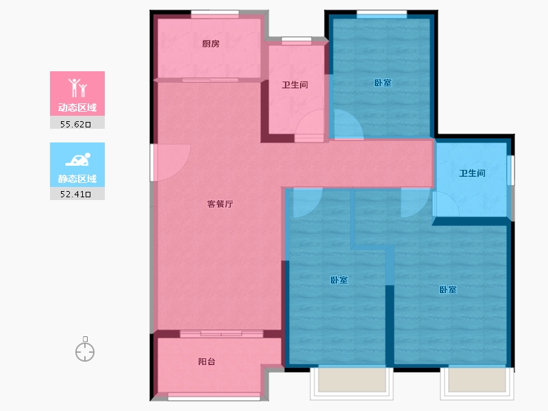 河南省-安阳市-利源永明壹号-97.00-户型库-动静分区