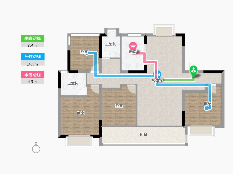 福建省-莆田市-建发·玉湖壹号-114.01-户型库-动静线