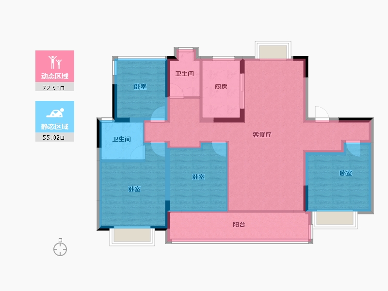 福建省-莆田市-建发·玉湖壹号-114.01-户型库-动静分区