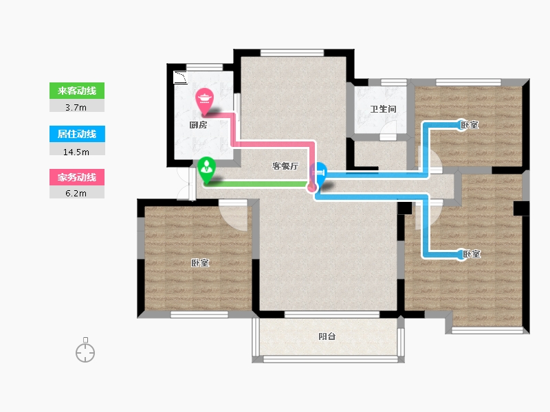 山东省-菏泽市-嘉利学府-103.78-户型库-动静线