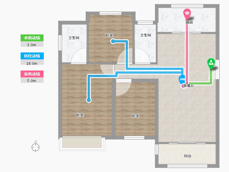 山东省-菏泽市-巨野枫叶正红（枫庭骊景）-101.01-户型库-动静线