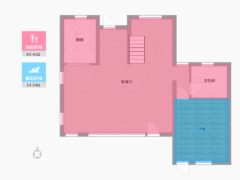 山东省-潍坊市-绿城田园牧歌-68.24-户型库-动静分区