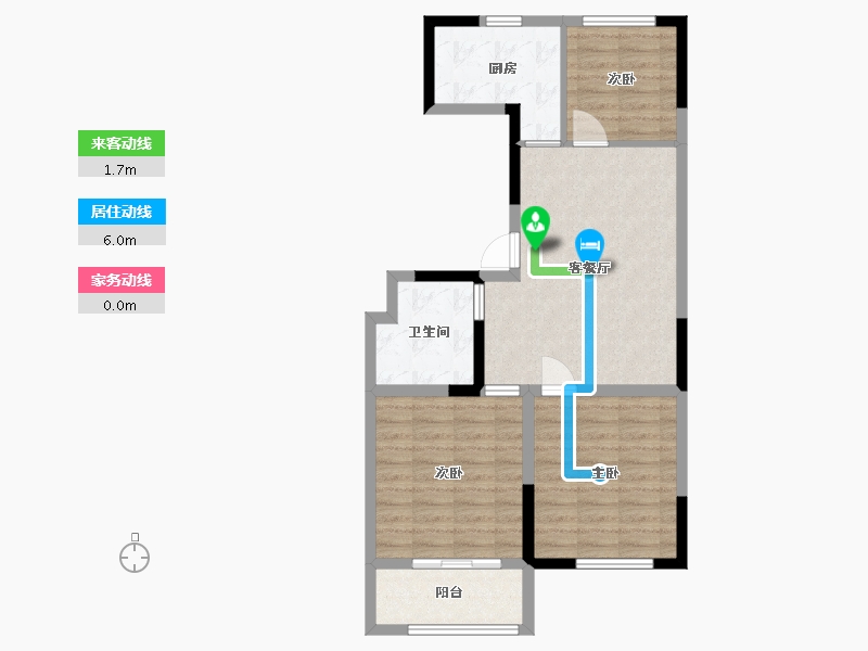 山东省-潍坊市-宝通陆号-73.60-户型库-动静线