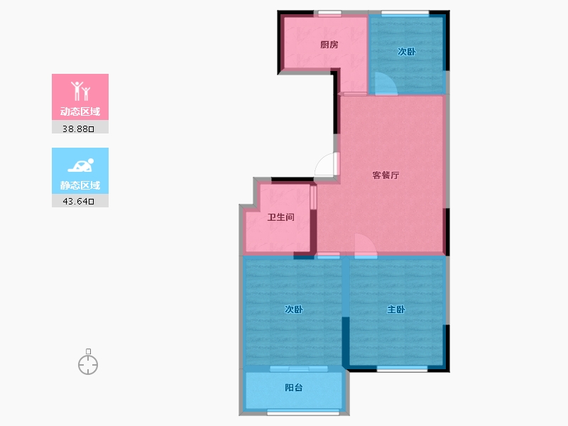 山东省-潍坊市-宝通陆号-73.60-户型库-动静分区