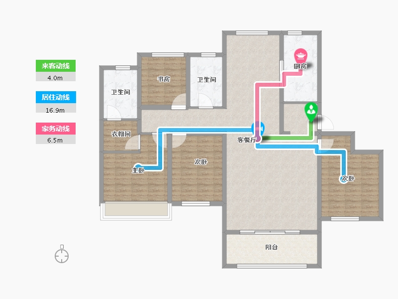 山东省-威海市-保利红叶谷-134.00-户型库-动静线