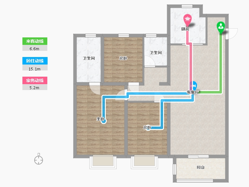 山东省-青岛市-海信湖岛世家二期-114.00-户型库-动静线