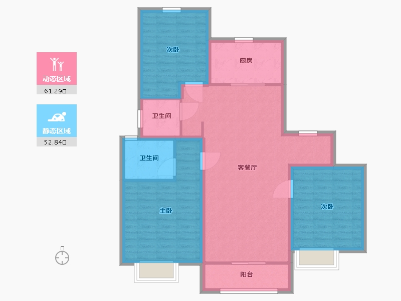 山东省-青岛市-中建锦绣天地-103.00-户型库-动静分区