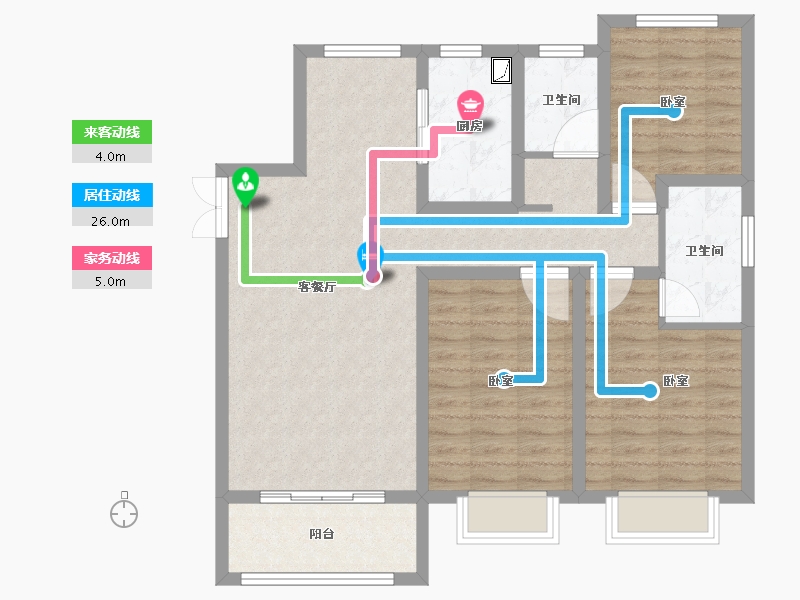 安徽省-合肥市-中建开元御湖公馆-92.00-户型库-动静线