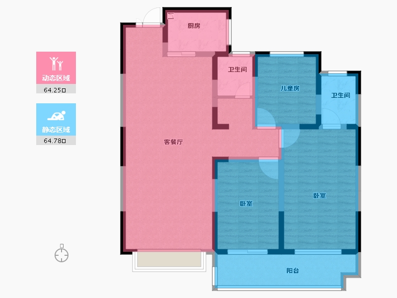 河南省-安阳市-内黄昆仑明珠-115.51-户型库-动静分区