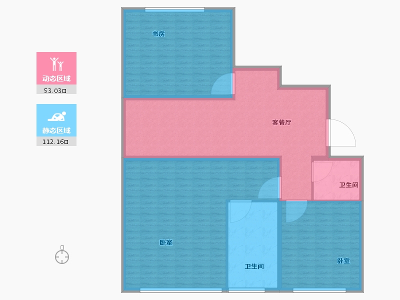 河南省-郑州市-建业新筑-152.47-户型库-动静分区