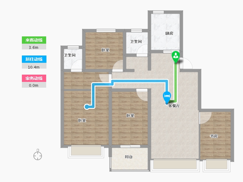 河南省-安阳市-昼锦锦泰苑-111.00-户型库-动静线