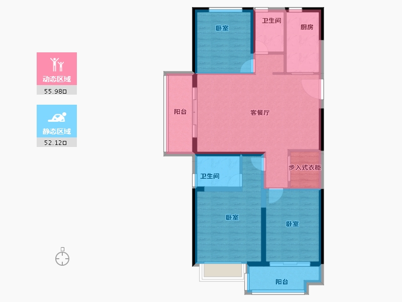 河南省-郑州市-融侨悦城-97.00-户型库-动静分区