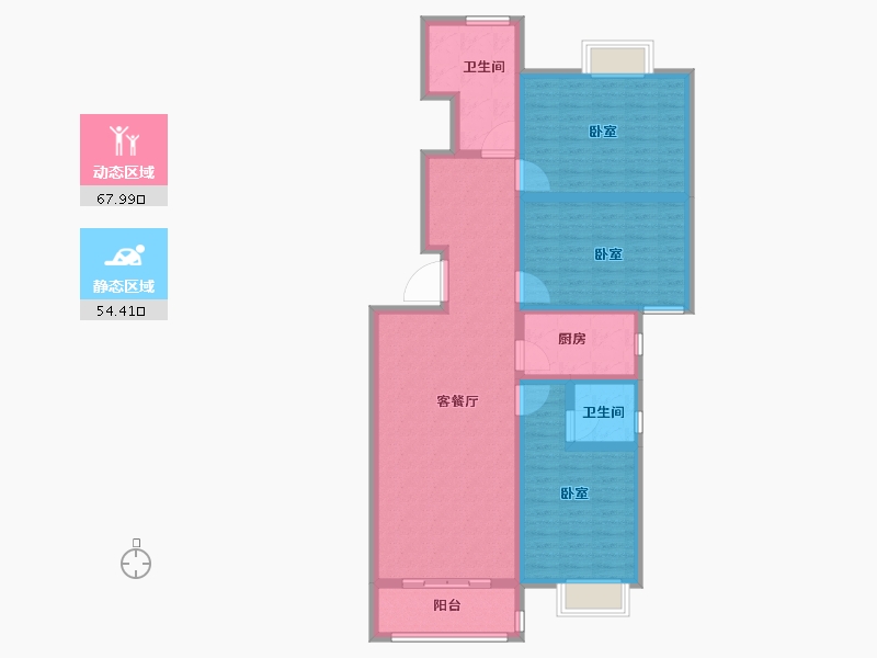 河南省-洛阳市-空港华府-109.46-户型库-动静分区