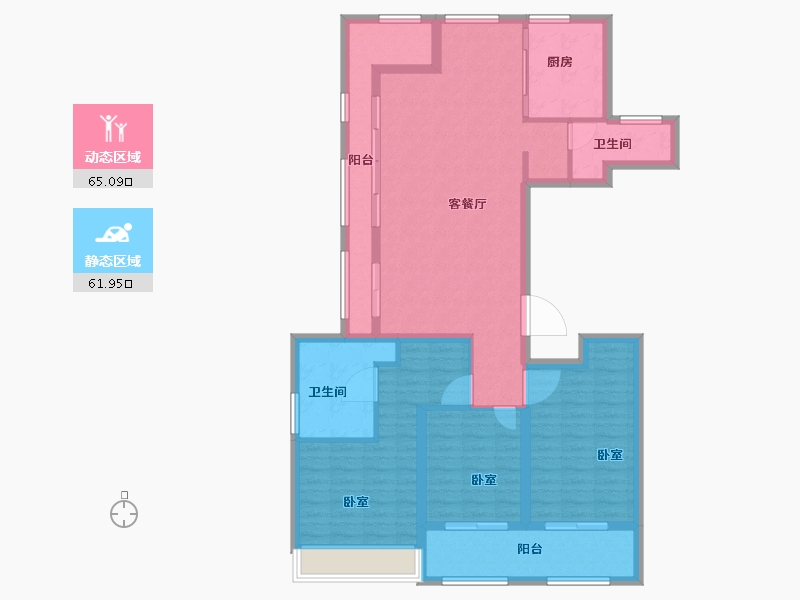 浙江省-绍兴市-天际府-114.00-户型库-动静分区