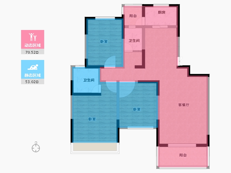 河南省-焦作市-金山东方花园-108.94-户型库-动静分区