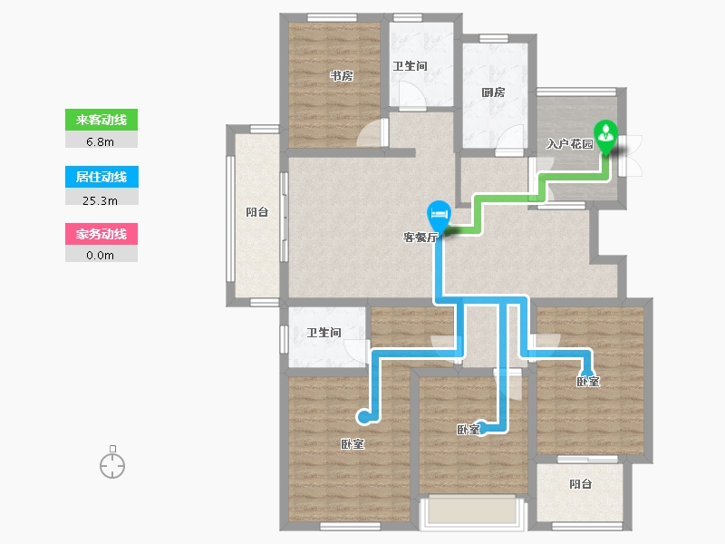 河南省-安阳市-东湖新城-133.00-户型库-动静线