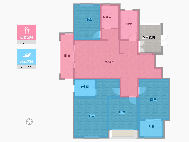 河南省-安阳市-东湖新城-133.00-户型库-动静分区