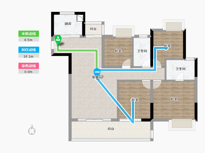 福建省-莆田市-玖玺·正荣府3期-98.00-户型库-动静线