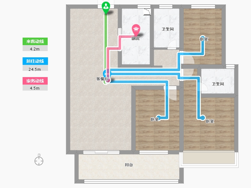 山东省-菏泽市-嘉利学府-93.00-户型库-动静线