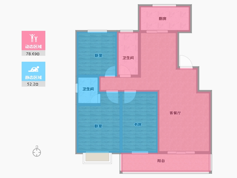 河南省-洛阳市-曌华水郡-116.81-户型库-动静分区