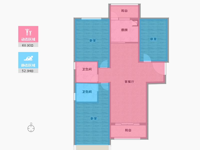 河南省-开封市-新惠华府-101.89-户型库-动静分区