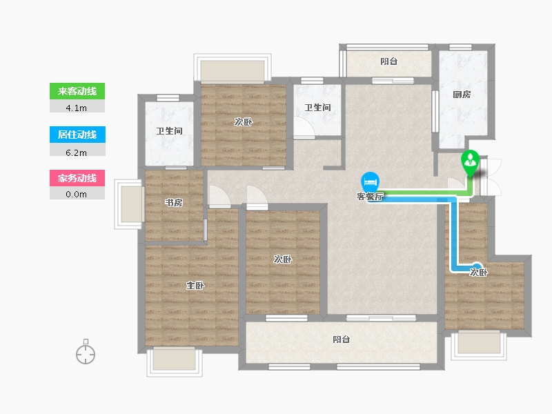 江西省-宜春市-盛世学府-116.58-户型库-动静线