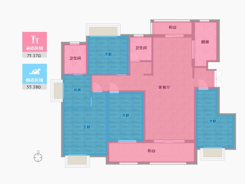 江西省-宜春市-盛世学府-116.58-户型库-动静分区