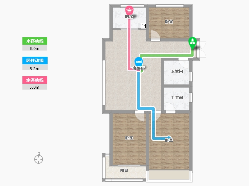 山东省-菏泽市-鑫源麗水城-87.52-户型库-动静线