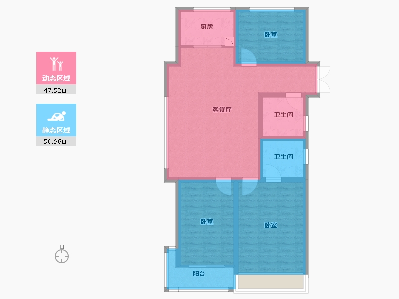 山东省-菏泽市-鑫源麗水城-87.52-户型库-动静分区