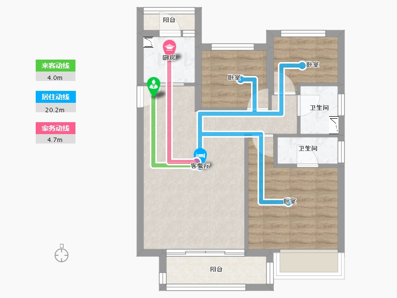 河南省-开封市-北大资源未名府-57.10-户型库-动静线