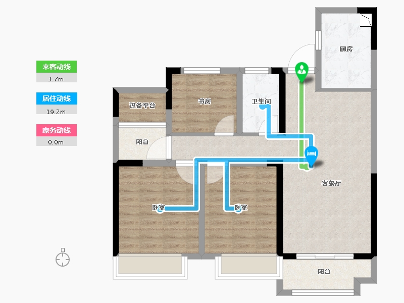 安徽省-合肥市-宝能城-80.43-户型库-动静线