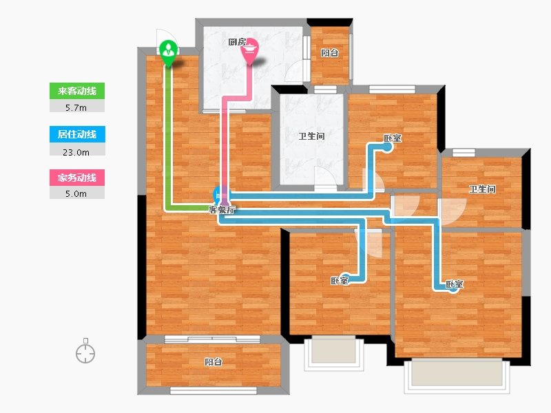 河南省-郑州市-郑州恒大林溪郡-93.63-户型库-动静线