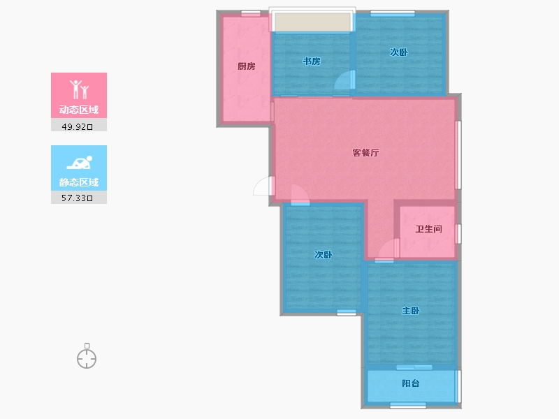 山东省-潍坊市-久盛聚福苑-96.00-户型库-动静分区