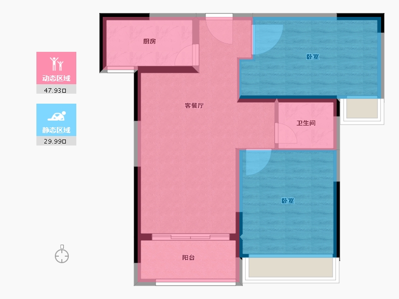 河南省-郑州市-亚星金运外滩-70.00-户型库-动静分区