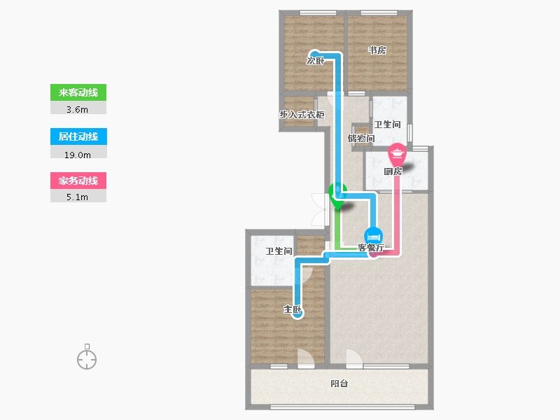 山东省-潍坊市-金鸾御景城-121.36-户型库-动静线