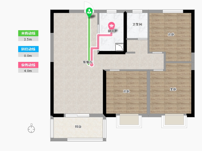 江西省-宜春市-阳光城檀府-83.20-户型库-动静线