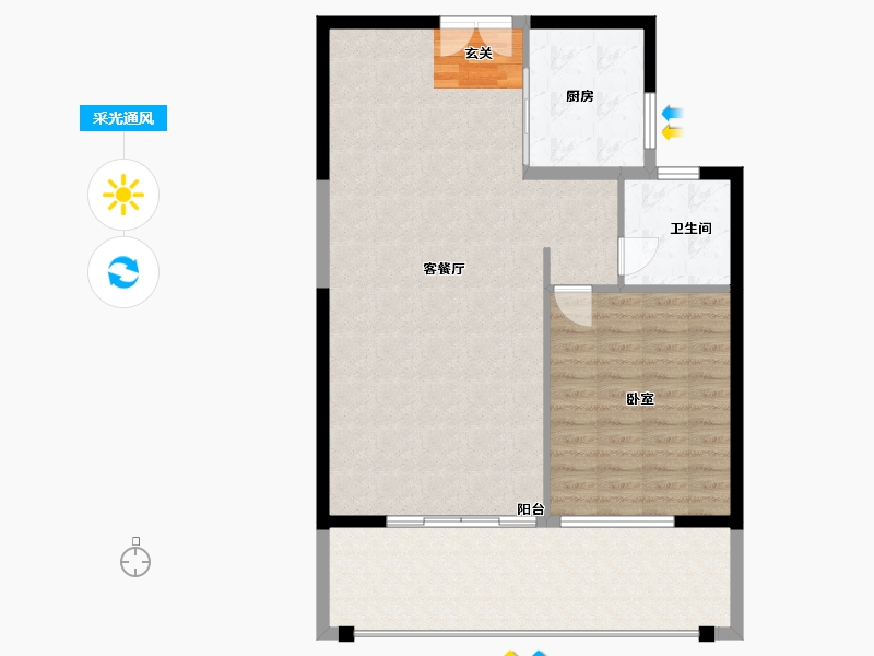 福建省-漳州市-瀚海五凤郡-97.29-户型库-采光通风