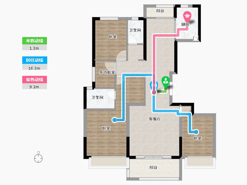 河南省-洛阳市-美景永宁府-114.00-户型库-动静线