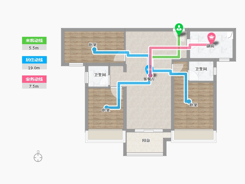 河南省-洛阳市-建业世悦府-92.00-户型库-动静线